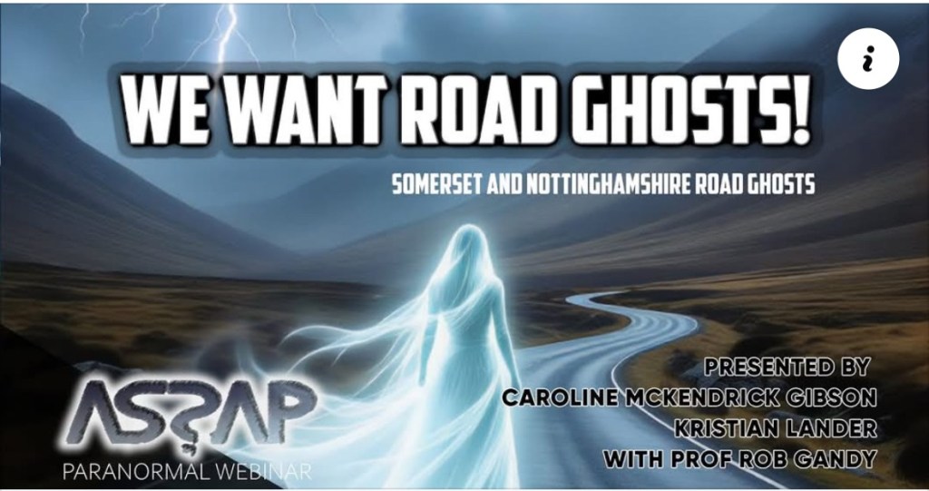Seriously strange webinar talk – Road Ghosts