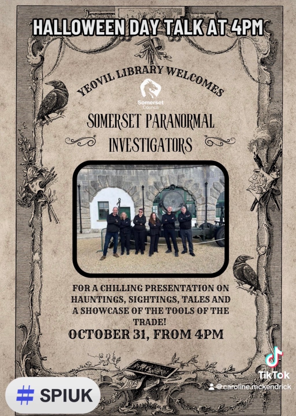 Halloween day talk&nbsp;4pm.